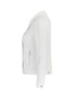 Side of the Rhinestone Jean Jacket from Dolcezza in the color white