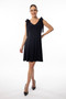 Front of the Bow Straps Dress from Bali in the color black
