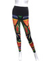 Front of the Abstract Print Reversible Leggings from Eva Varro