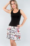 Front of the Sleeveless Tiered Ruffle Hem Dress from Michael Tyler in the multicolor print