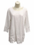 Front of the Angle Pocket Tunic from Habitat in the color white