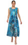 Front of the Inga Tank Dress from Parsley & Sage in the multicolor print