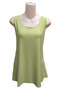 Front of the Scoop Neck Camisole from Fashion Cage style A605 in the color lime