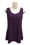 Front of the Scoop Neck Camisole from Fashion Cage style A605 in the color grape