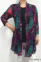 Front of the Purple Multi Mesh Cardigan from Fashion Cage