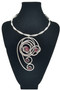 Front of the Purple Stones Twist Wire Necklace SKU 26329 from Jeff Lieb