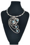 Front of the Turquoise Stones Twist Wire Necklace SKU 26332 from Jeff Lieb