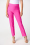 Front of the Lux Twill Slim-Fit Pull-On Pants from Joseph Ribkoff in the color ultra pink