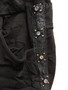 Close up of the Side Bling Detail Joggers from Cento Uno style IU-50162 in the color black