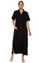 Front of the Nina Button-Up Duster Dress from Parsley & Sage in the color black