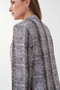 Close up image of the back of the Long Snake Print Blazer from Joseph Ribkoff