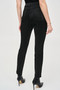 Back of the Classic Slim Foiled Print Denim Pant from Joseph Ribkoff style 243959 in the color black