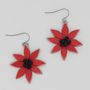 Red Amaya Flower Earrings SKU 27253 from Sylca Designs