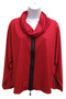 Front of the Dione Zip Topper style VG-4731 from Kozan in the color crimson
