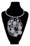 Silver Crystal Balls Twist Wire Necklace SKU 27443 from Jeff Lieb