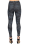 Back of the Crocodile Print Slim Leggings style P12358 from Eva Varro in the gator print