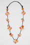 Orange Petula Necklace SKU 27266 from Sylca Designs