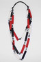 Red Avalee Leather Necklace SKU 27199 from Sylca Designs