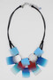 Blue Harmony Ombre Triple Strand Necklace SKU 27217 from Sylca Designs