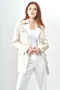 Front of the Cargo Pocket Long Jacket style BCJ7806 from Insight New York in the color taupe