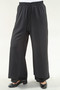 Front of the Double Layer Pull-On Pants style 4804 from Michael Tyler in the color black