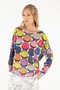 Side of the Gardenia Sweater style 421-15060 from Isle in the Bogart print