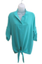 Front of the Classic Front Tie Top style MS1484AF from Last Tango in the color mint