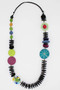 Colorful Rochelle Wood Statement Necklace SKU 23366 from Sylca