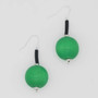 Green Ball Drop Earrings SKU 23382 from Sylca Designs