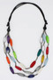 Classic Multicolor Sawyer Triple Strand Necklace SKU 23130 from Sylca Designs