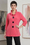 Front of the Fuchsia Wire Collar Jacket style T6134-32 from Tango Mango