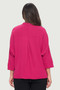 Back of the Woven Half Placket Dolman Top style MS9209AF from Last Tango in the color berry