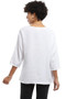 Back of the Shawn Cotton Top style 25T40C from Parsley & Sage in the color white