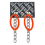 Orange Oval Chain Link Earrings SKU 28566 from Jeff Lieb