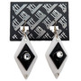 Black and White Diamond Shape Earrings SKU 28622 from Jeff Lieb