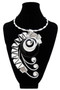 Black and Silver Ribbon Twist Wire Necklace SKU 28591 from Jeff Lieb