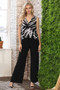 Front of the Pull-On Wide Leg Pants style P1119 from Last Tango in the color black