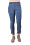 Front of the Davenport Blue Fringe Bottom Jeans style TFBWD from Ethyl in the color blue