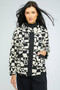 Front of the Jetsetter Jacket style 801462 from Olivia in the "cloud" print