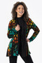 Front of the Burnout Dots Print Knit Cardigan style 325130 from Cativa in the MYS GROVE print
