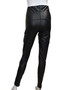 Back of the Leatherette Leggings from Eva Varro in the color black