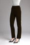 Front of the Solid Scuba Straight Pants style BCP8909B from Insight in the color chocolate