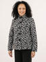 Front of the Julia Leopard Print Jacket style 1805 from Shannon Passero in the grey leopard print