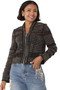 Front of the Mesh Rhinestones Jacket style 82524P from Tally Taylor in the colors black and silver