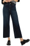 Front of the Eco Stride Hi-rise 26" Jeans With Cut Hem style LM4454CH4 from Liverpool Jeans in the color Eastmoor