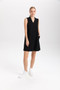 Front of the Tank Dress with Pockets style 425-15640 from Isle in the color black