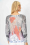 Back of the Miss Coffee Sweater style 2560 from Look Mode in the multicolor print