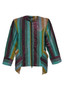 Front of the Striped Metallic Arturo Jacket style IL2650 from Kozan in the warm print