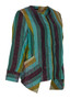 Side of the Striped Metallic Arturo Jacket style IL2650 from Kozan in the warm print