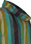 Close up of the Suki Striped Cowl Neck Top style IL4084 from Kozan in the Warm print